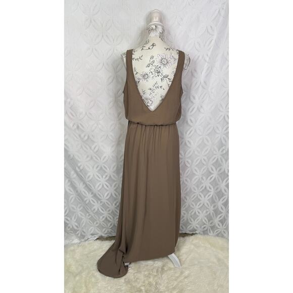 Show Me Your Mumu Kendall Maxi Dress Dune Chiffon Size L NWT - Picture 10 of 10